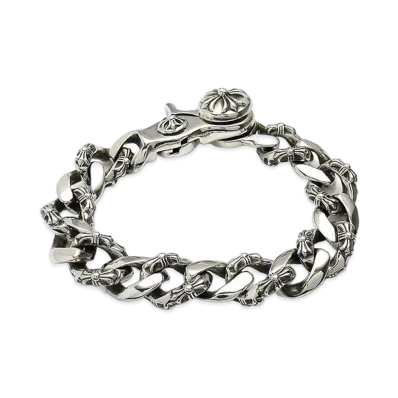 Chrome Hearts Fancy Chain Clip Bracelet "Silver"