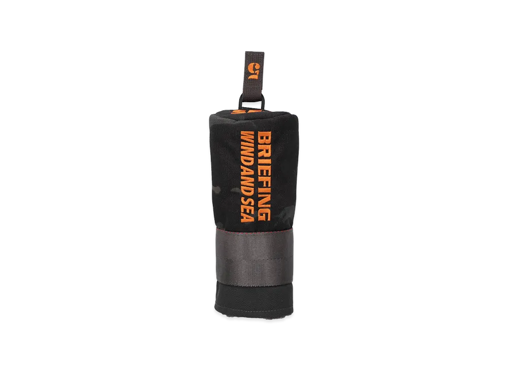 WIND AND SEA x BRIEFING GOLF Barrel Utility Cover Camo Combi "Orange"