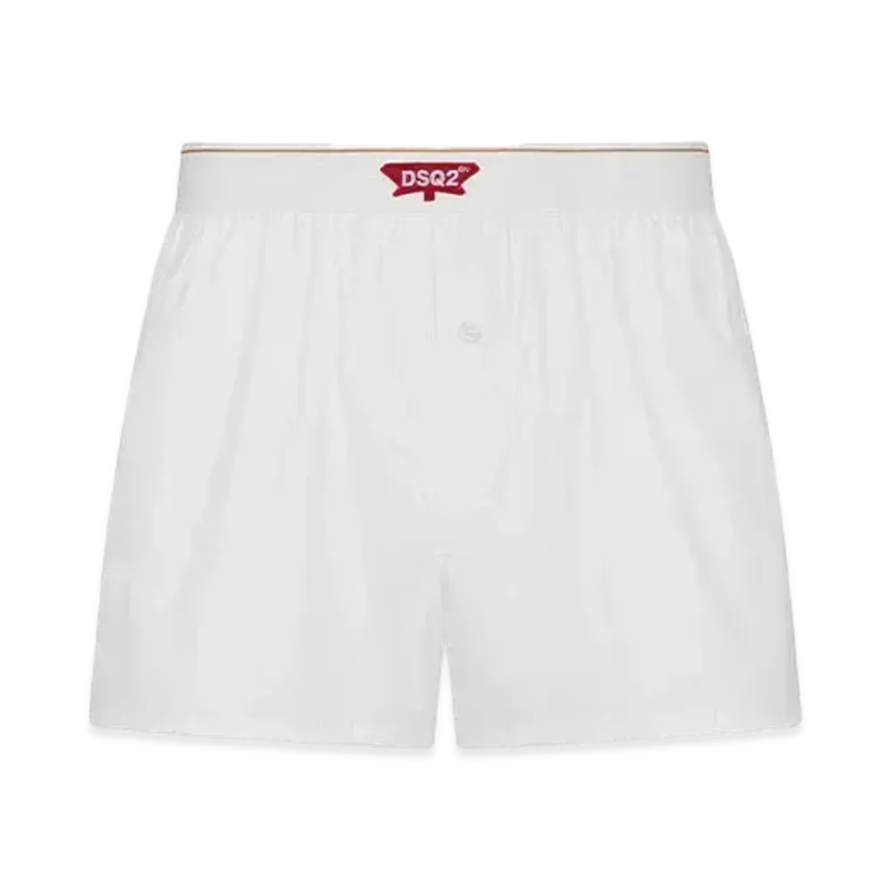 Dsquared2 Dsq2 Leaf Boxer "White"