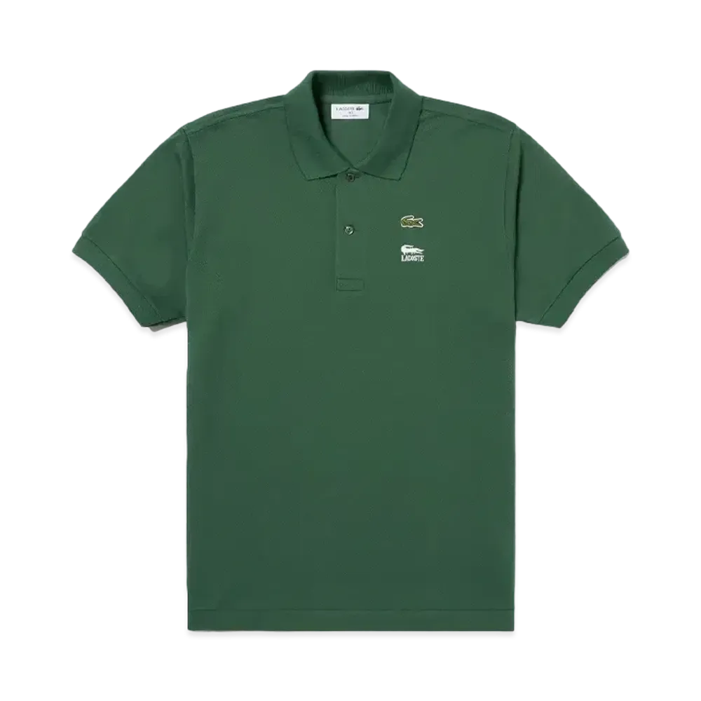 LACOSTE x ONE PIECE Crocodile Logo Embroidered L.12.12 Polo Shirt "Green"