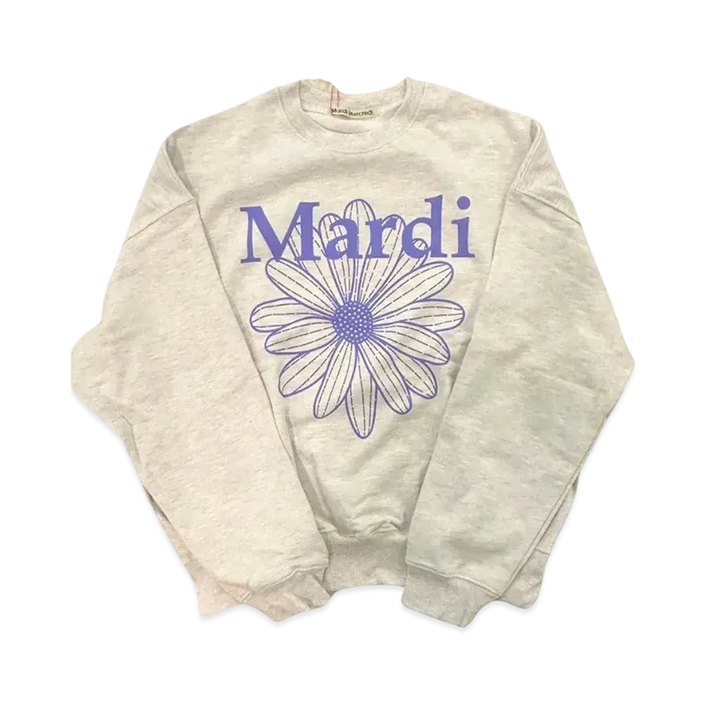 Mardi Mercredi Sweatshirt Flowermardi "Heather Purple"
