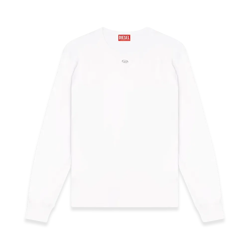 Diesel T-Madjust-Ls-Tr Long Sleeve T-Shirt "White"