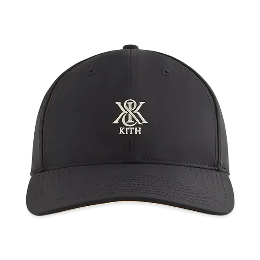 Kith Women's Crest Embroidered Nylon Classic Cap "Black"