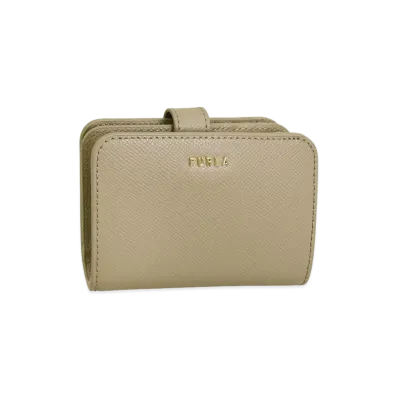 FURLA Classic S Compact Wallet "Beige"