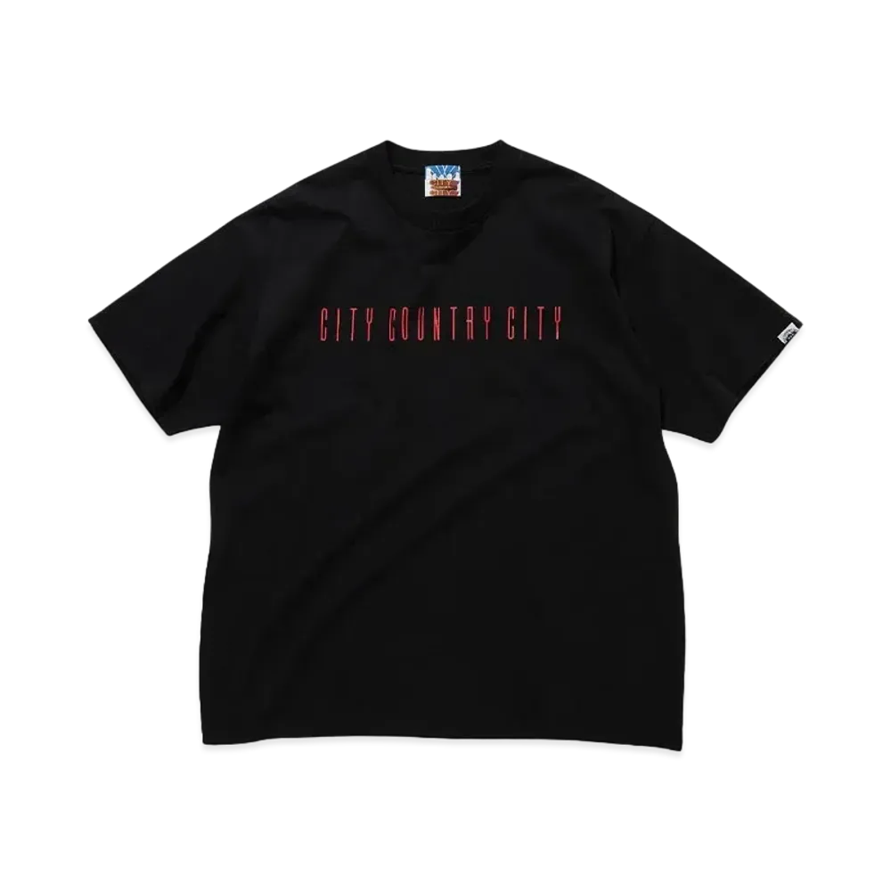 CITY COUNTRY CITY COTTON T-SHIRT DANCE "BLACK"