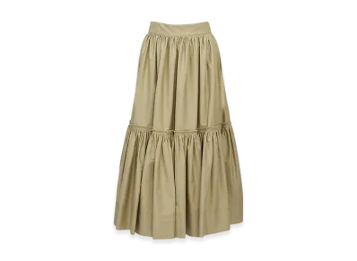 Dior Women's Long Flared Skirt "Beige"