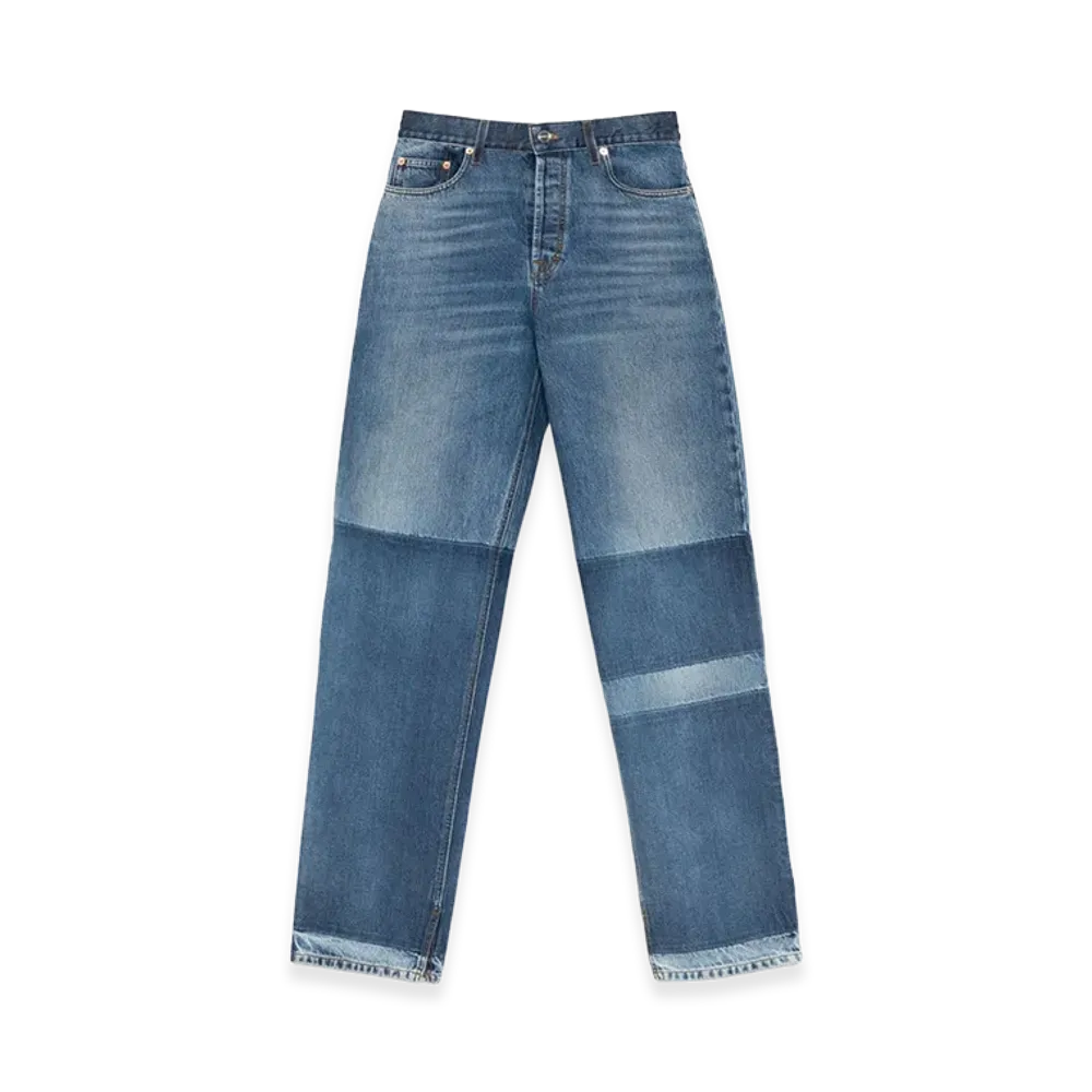 GUCCI Women's Two-Tone Jeans "Blue"