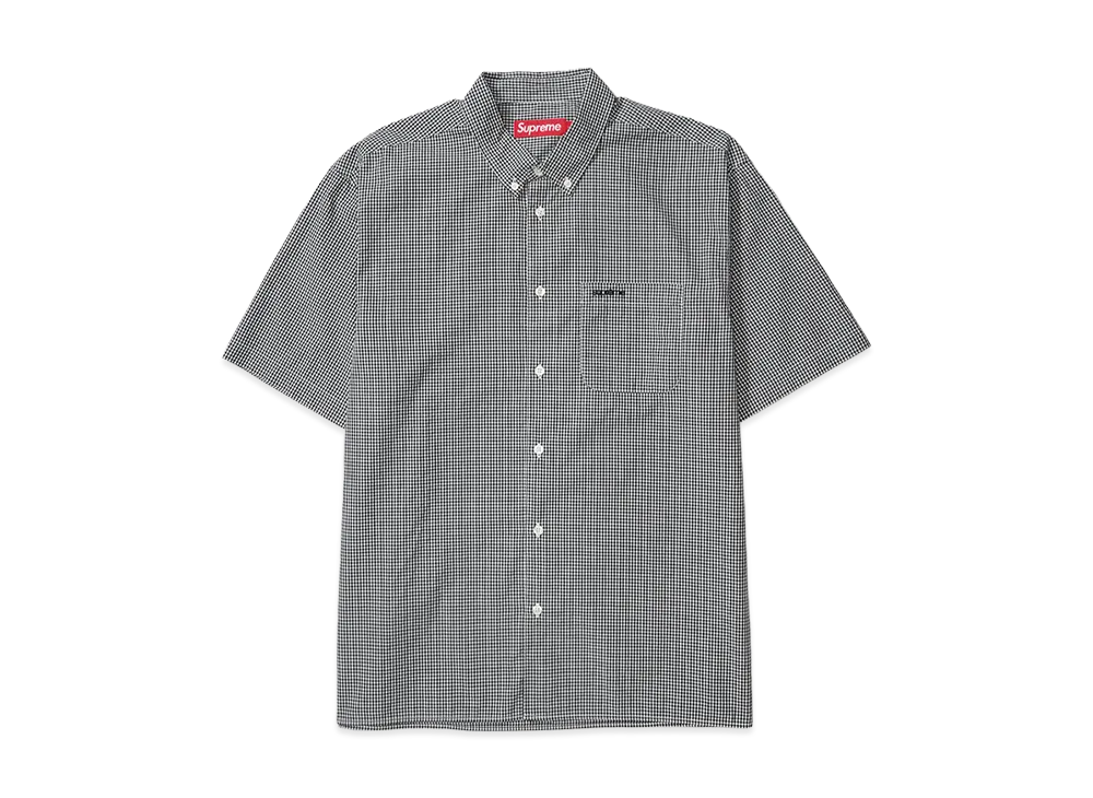 Supreme Gingham S/S Shirt "Black"