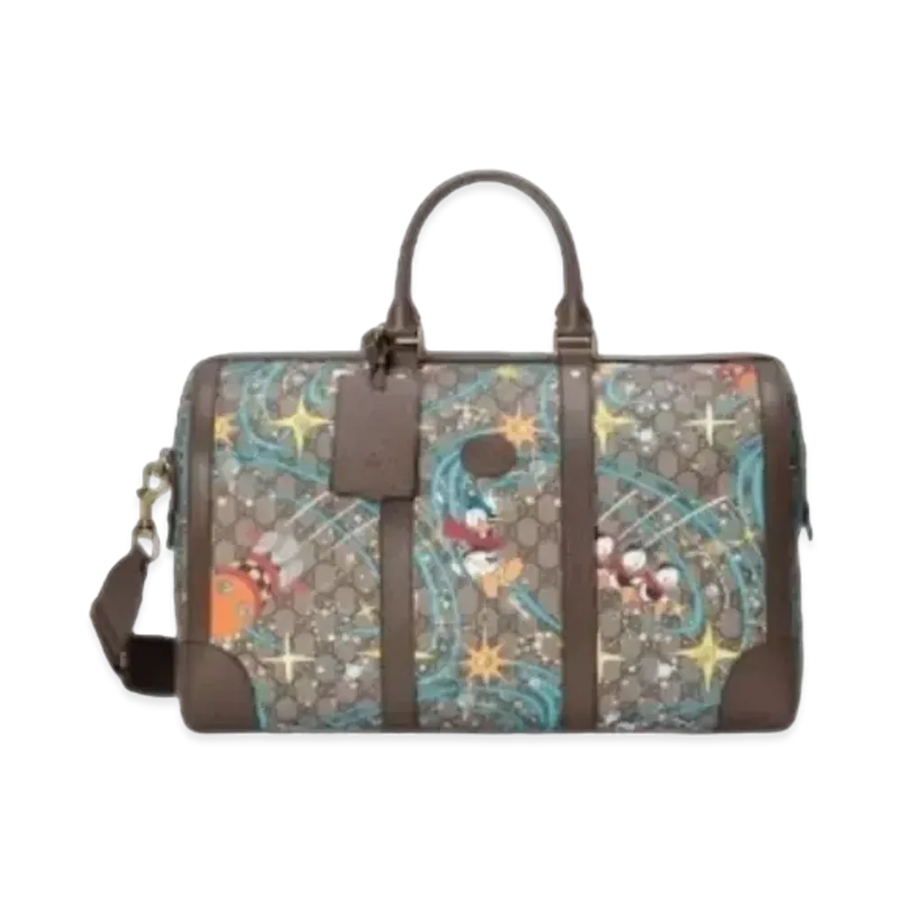 GUCCI Disney Donald Duck Duffel Bag "Brown"