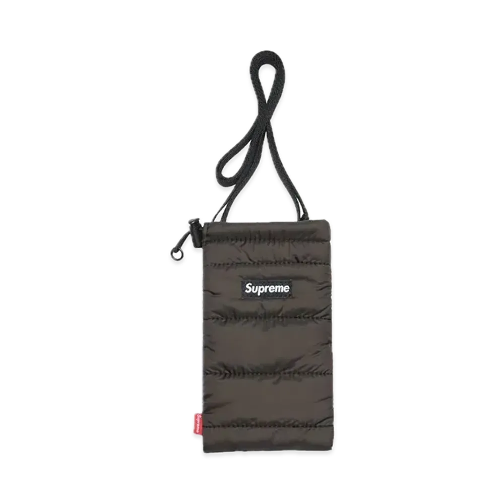 Supreme Puffer Neck Pouch "Black"