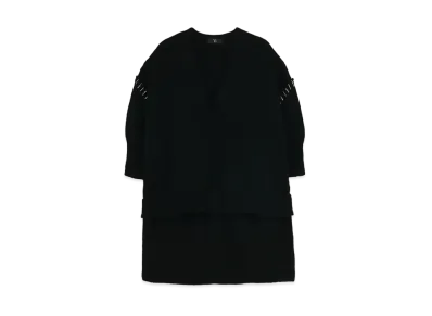 Yohji Yamamoto Y's WOOL PLAIN STITCH HAND STITCH DOUBLE HEM BIG SHORT CD "Black"