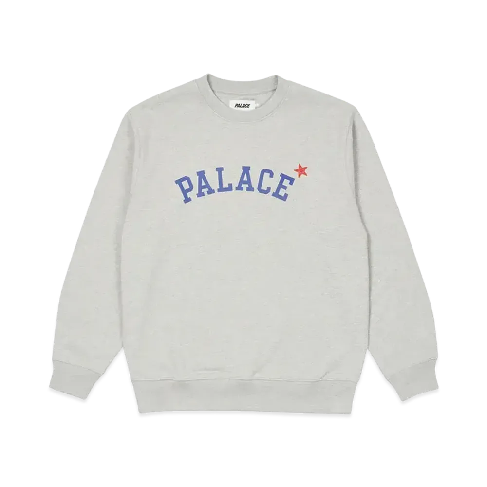 PALACE Star Crew "Grey Marl"