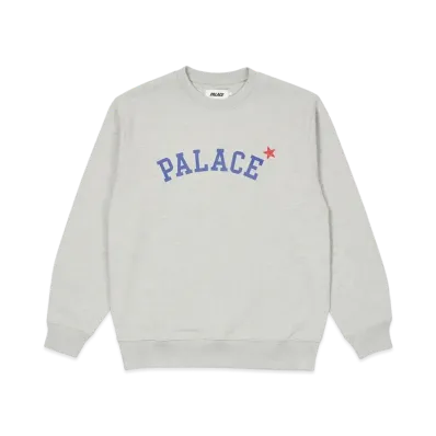 PALACE Star Crew "Grey Marl"