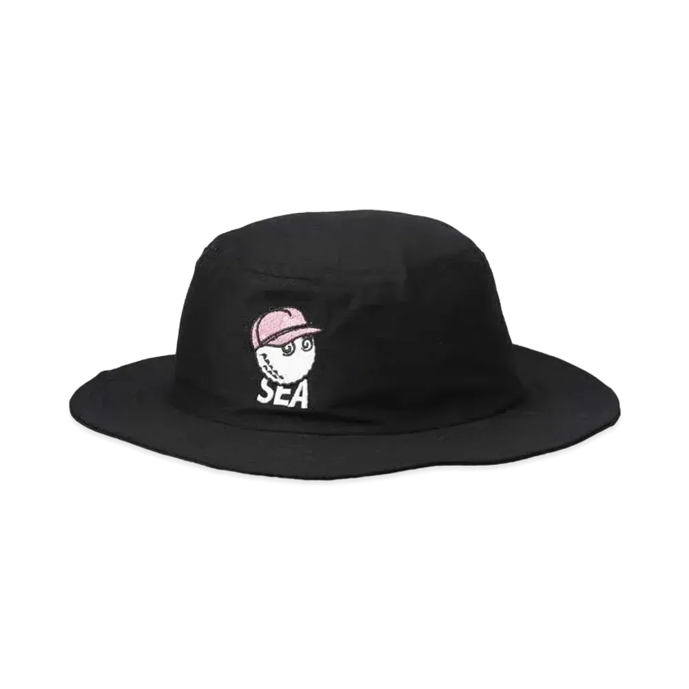 WIND AND SEA x MALBON BUCKET HAT "Black"