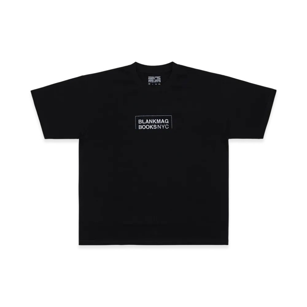 Dover Street Market GInza (DSMG) x BLANKMAG Books NYC Logo Tee "Black"