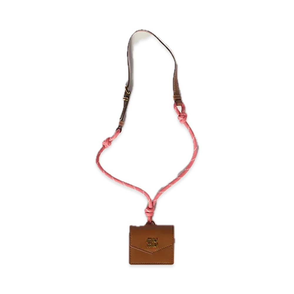 MIU MIU Leather / Cord Trick "Cognac/Tamarind"