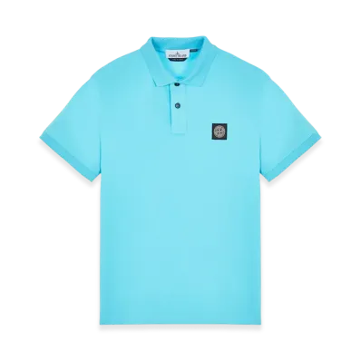 Stone Island 2SC17 Stretch Cotton Pique Polo Shirt - 23SS "Turquoise"