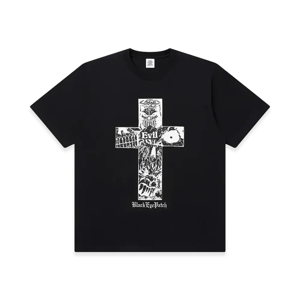 BlackEyePatch Evil Cross Tee "Black"