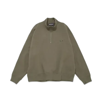 GOD SELECTION XXX Women's Half Zip Crew GXL-A25-CS-01 "Olive"