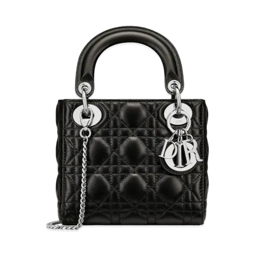 Dior Mini Lady Bag Cannage Lambskin "Black"