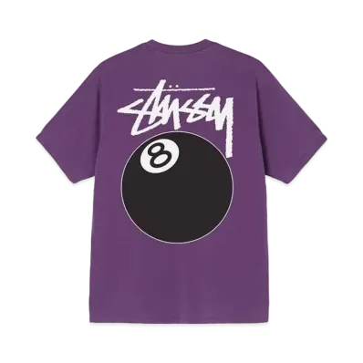 Stussy 8 BALL PIGMENT DYED TEE "Purple"