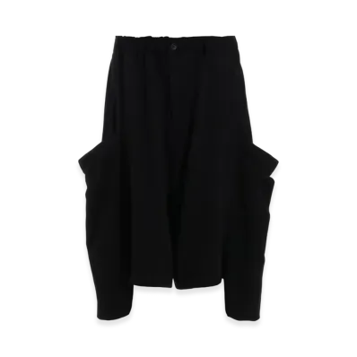 Yohji Yamamoto POUR HOMME Horizontal Decay Big Pocket Pants "Black"