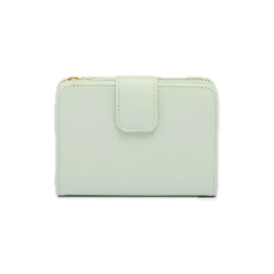 PRADA Saffiano Multicolor Wallet "Pastel Green/Aquamarine"