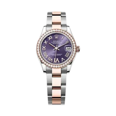 ROLEX Datejust 31mm Oystersteel & Everose Gold Diamond 278381RBR "Aubergine"