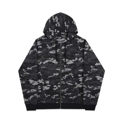 SUPPLIER Cloud Camo Zip Hoodie "Black"