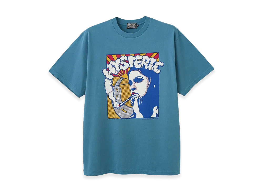 HYSTERIC GLAMOUR Smokers Field T-Shirt "Blue"