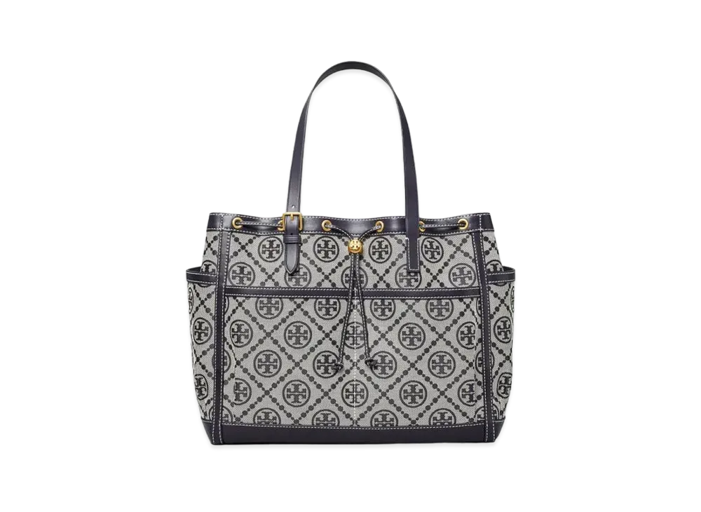 トリーバーチ Tモノグラム ジャカード ラージ トート 