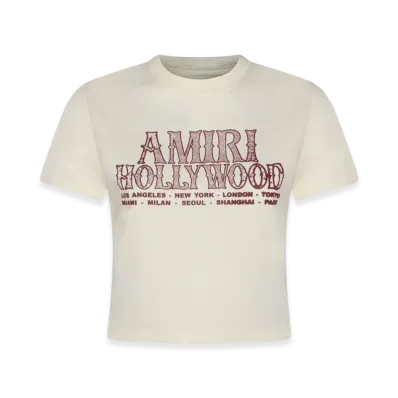 AMIRI Women's Hollywood Tee "White"