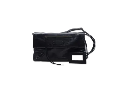 BALENCIAGA Shoulder Bag Lambskin "Black"