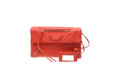 BALENCIAGA Handbag Lambskin "Red"