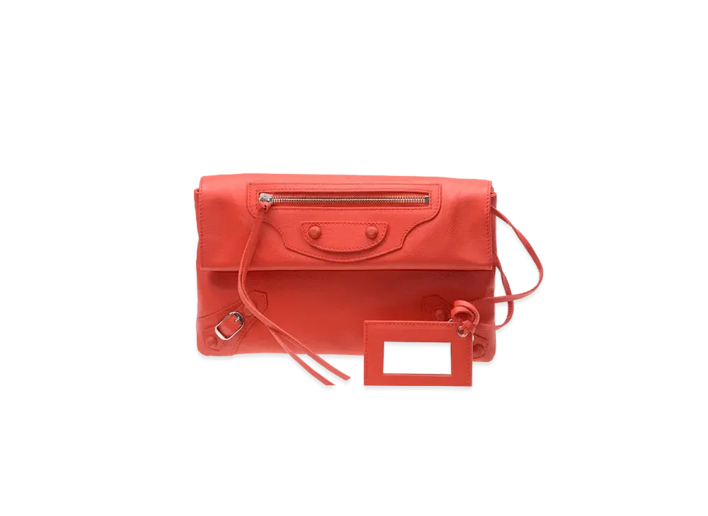 BALENCIAGA Handbag Lambskin "Red"