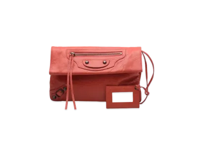 BALENCIAGA Handbag Lambskin "Red"