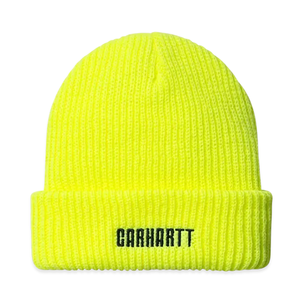 Carhartt WIP Industry Beanie "Lumo Yellow Black"