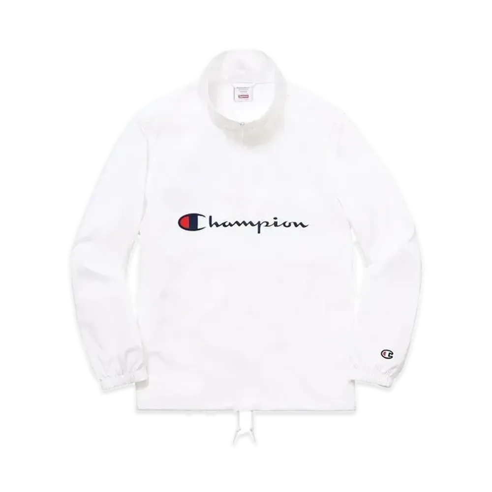 Supreme x Champion Half Zip Pullover "White"