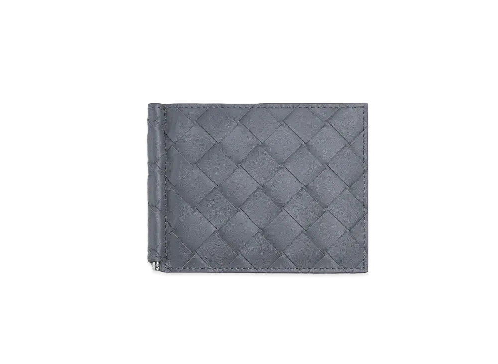 Bottega Veneta Money Clip Wallet "Thunder"