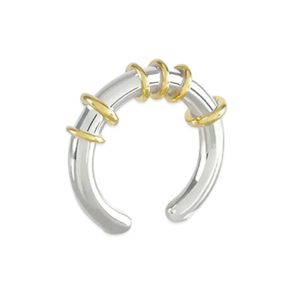 WE11DONE Hoop Ring "Silver"