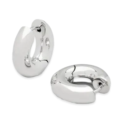 TOMWOOD Chunky Hoops Small "Silver"