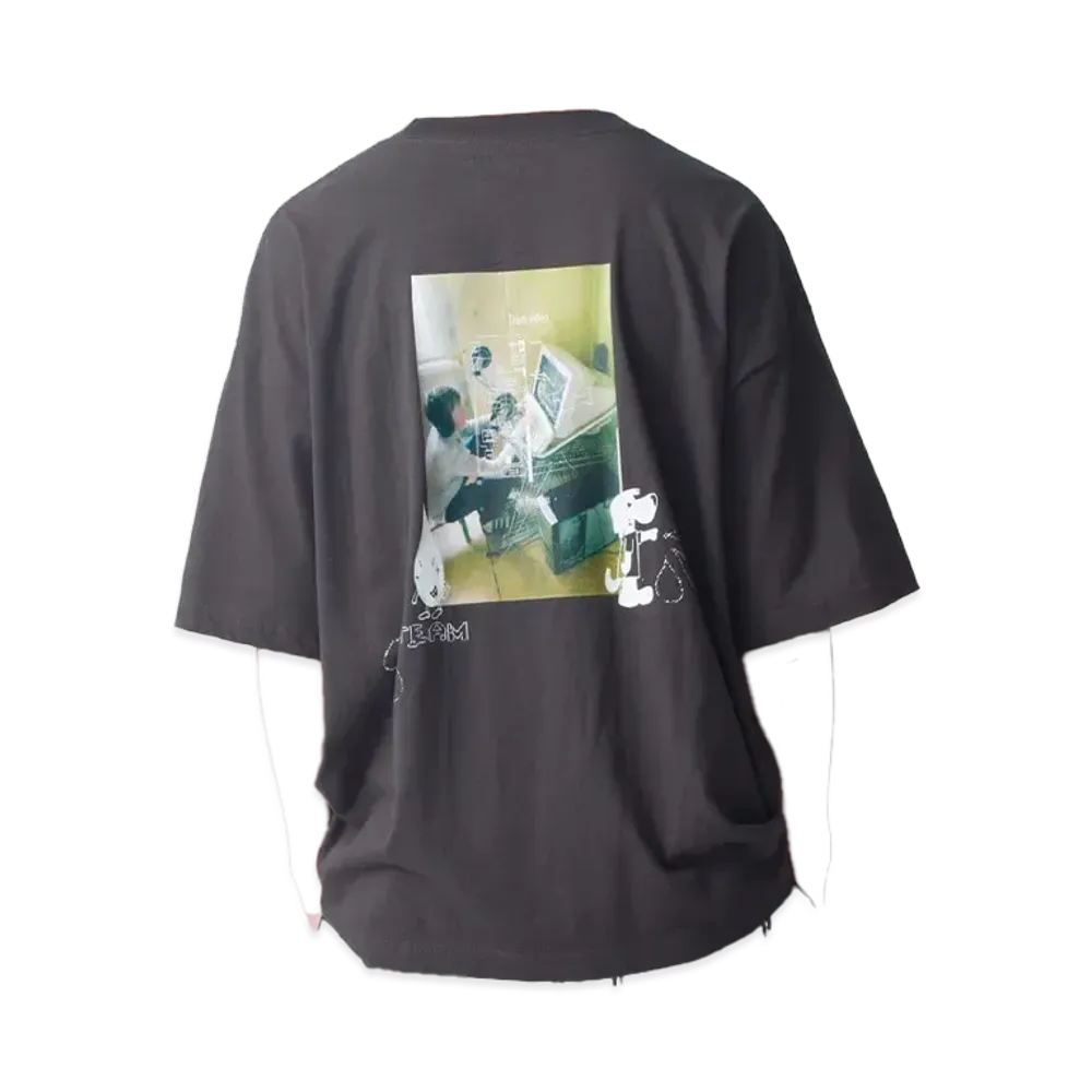 Ron Herman x TEAM Graphic Tee (No.3) "Black"