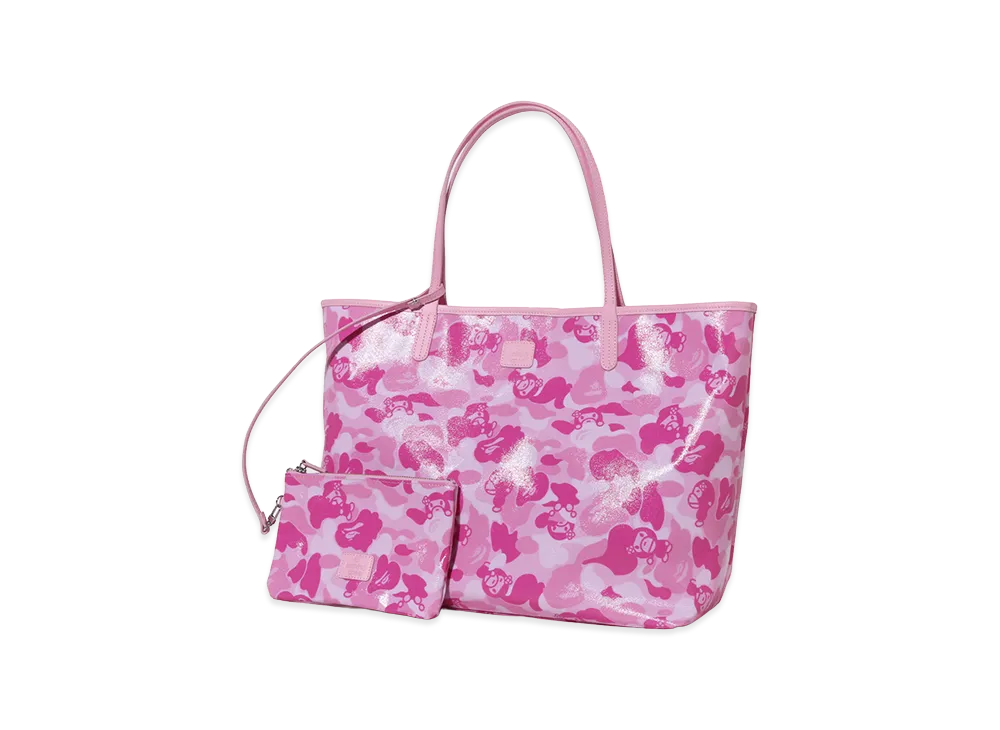 A BATHING APE Women's Baby Lisa ABC Camo Tote Bag "Pink"