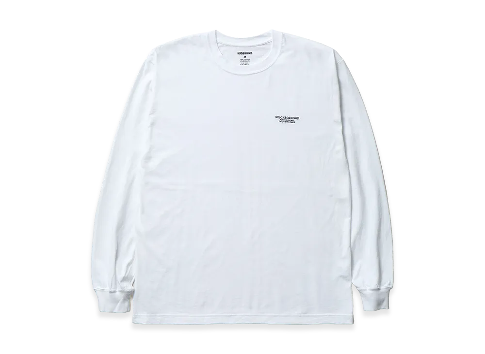 NEIGHBORHOOD NH . Tee LS-6 "White"