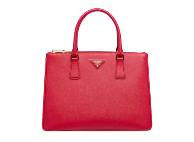 PRADA Galleria Saffiano Leather Large Bag "Red"