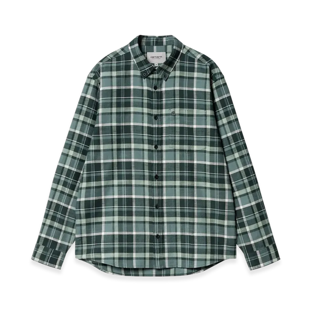 Carhartt WIP L/S Fendrick Shirt "Fendrick Check Deep Lagoon"