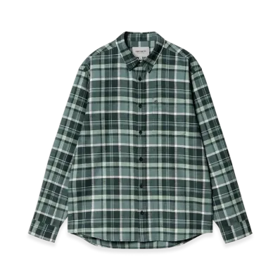 Carhartt WIP L/S Fendrick Shirt "Fendrick Check Deep Lagoon"