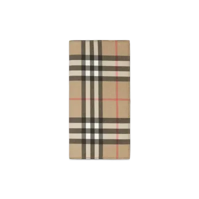 BURBERRY Biobase Vintage Check Continental Wallet "Archive Beige"