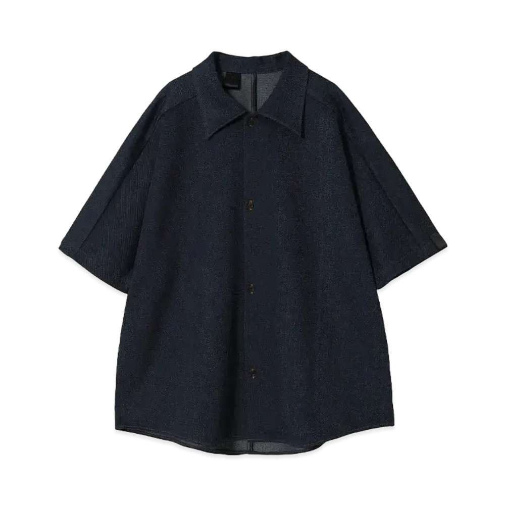 N.HOOLYWOOD Half Sleeve Big Shirt "Navy"