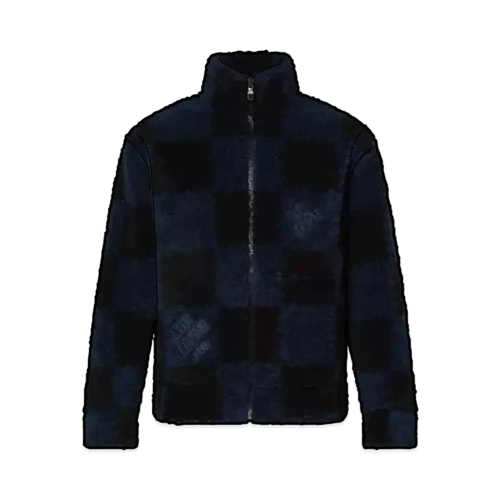 Louis Vuitton x NIGO ALL OVER DAMIER FLEECE BLOUSON "Navy"